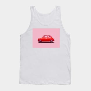 Pink Fiat 500 Tank Top